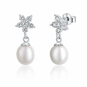 JwL Luxury Pearls Cercei din argint strălucitori, cu perle și zirconiu JL0606 imagine