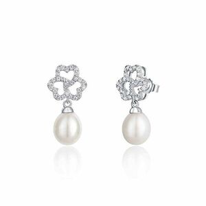 JwL Luxury Pearls Cercei din argint strălucitori, cu perle și zirconiu JL0609 imagine