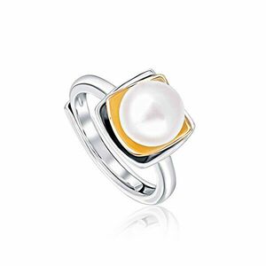 JwL Luxury Pearls Inel din argint bicolor cu perlă adevărată JL0623 imagine