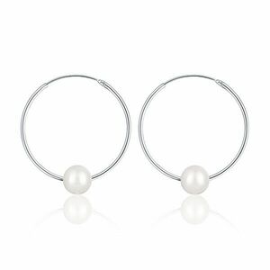 JwL Luxury Pearls Cercei lungi din argint cu perle albe adevărate JL0633 imagine