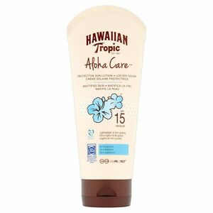 Hawaiian Tropic Loțiune Suntan - mattifies SPF 15 Aloha Care (Hawaiian Tropic Protective Sun Lotion Mattifies Skin) 180 ml imagine