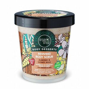 Organic Shop Peeling revigorant pentru corp Body Desserts Mandle a med (Reviving Body Scrub) 450 ml imagine