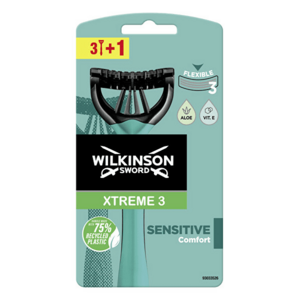 Wilkinson Sword Aparat de unica folosință pentru bărbați Wilkinson Xtreme3 Bulldog Sensitive Comfort 3+1 buc imagine