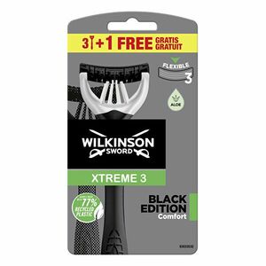 Wilkinson Sword Aparat de unica folosință pentru bărbați Wilkinson Xtreme3 Black Edition Comfort 3+1 buc imagine