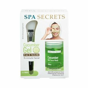 XPel Mască de față cu gel cu aplicator SPA Secrets Cucumber (Gel Face Mask) 140 ml imagine