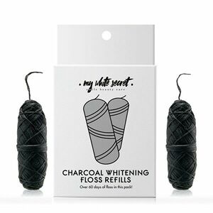 My White Secret Ata dentară cu cărbune activ(Charocal Whitening, rezervă Floss) 2 x 30 m imagine