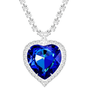 Preciosa Frumos colier inimă albastră cu cristal ceh 2025 46 imagine