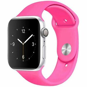 4wrist Curea de silicon pentru Apple Watch - Barbie Pink 42/44/45 mm -S/M imagine