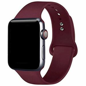 4wrist Curea de silicon pentru Apple Watch - burgundy 42/44/45 mm - S/M imagine