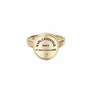 Karl Lagerfeld Inel elegant placat cu aur cu un logo distinctiv 554530 52 mm imagine