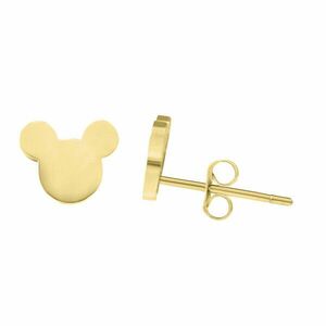Troli Cercei de design placati cu aur Mickey Mouse imagine