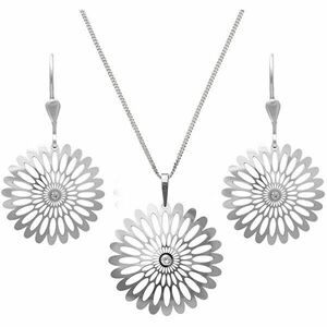 Praqia Jewellery Set de bijuterii din argint Shining Blossom KO0941M_CU040_50_NA0517 (pandantiv, lanț, cercei) imagine