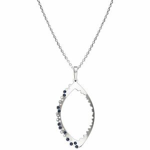 Praqia Jewellery Colier de argint cu cristale Drop KO1461_VO040_45_N (lanț, pandantiv) imagine
