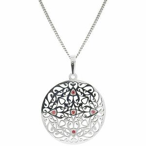 Praqia Jewellery Colier frumos din argint cu cristale KO5017_CU040_45 (lanț, pandantiv) imagine