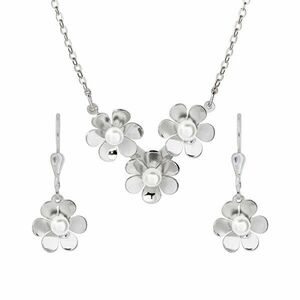 Praqia Jewellery Set elegant de bijuterii din argint Flora N2094_NA0773 (colier, cercei) imagine