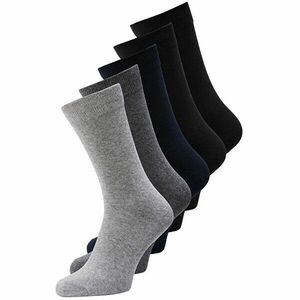 Jack&Jones 5 PACK - ciorapi pentru bărbați JACJENS 12113085 Dark Grey Melange imagine