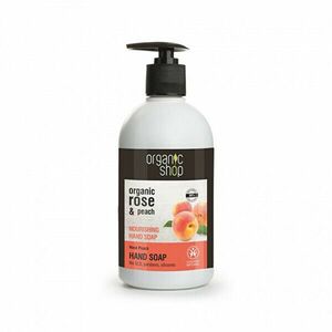 Organic Shop Săpun hrănitor de mâini Trandafiri și piersică(Nourising Hand Soap) 500 ml imagine