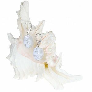 Lampglas Cercei eleganți Whitedantelă cu argint pur în perle Lampglas EP1 imagine