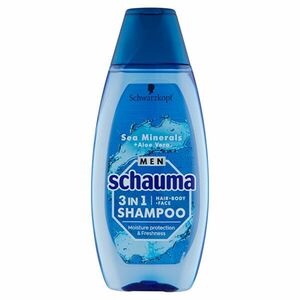 Schauma Șampon pentru bărbați 3în1 Sea Minerals + Aloe Vera (Hair Face Body Shampoo) 400 ml imagine