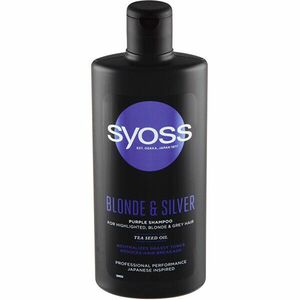 Syoss Șampon pentru păr blond și cărunt Blond & Silver (Purple Shampoo) 440 ml imagine