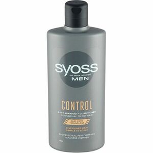 Syoss Șampon și balsam pentru bărbați 2 în 1 pentru păr normal sau uscat Control(Shampoo + Conditioner) 440 ml imagine