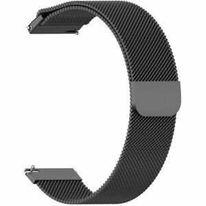 4wrist Curea de oțel stil milanez -Neagră 20 mm imagine