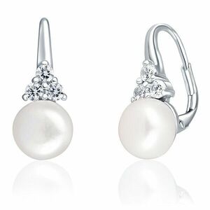 JwL Luxury Pearls Cercei de lux din argint cu perle și zirconii JL0641 imagine