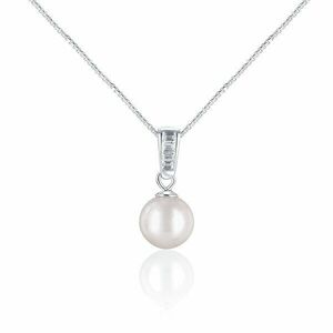 JwL Luxury Pearls Colier elegant cu perlă de mare și cristale JL0658 (lanț, pandantiv) imagine