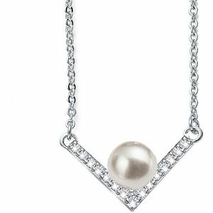 Oliver Weber Colier elegant cu perlă și cristale Swarovski Point perla 12160 imagine