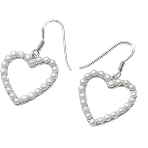 Oliver Weber Cercei romantici de argint Inimă cu perle Dive perla 62106 imagine