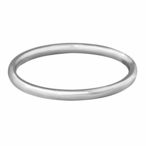 Troli Inel fin minimalist din oțel Silver 60 mm imagine