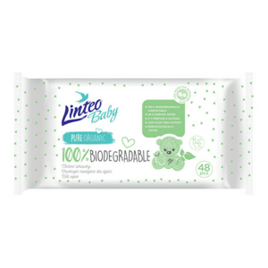 Linteo Servetele umede Baby 100% Biodegradable 48 buc imagine