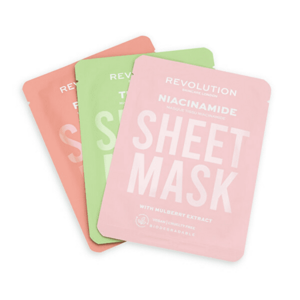 Revolution Skincare Set de măști pentru față pentru pielea problematică Biodegradable (Oily Skin Sheet Mask) imagine