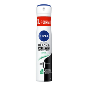 Nivea Antiperspirant spray Black and White InvisibleFresh(Anti-perspirant) 200 ml imagine