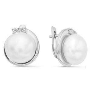 JVD Cercei eleganți cu perle și zirconii SVLE0914XH2P100 imagine