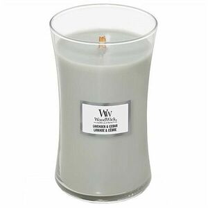 WoodWick Lumânare parfumată vază mare Lavender & Cedar 609, 5 g imagine