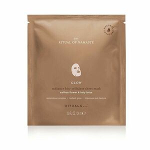 Rituals Mască de față textilă luminantă Glow The Ritual of Namaste (Radiance Bio-Cellulose Sheet Mask) 24 ml imagine