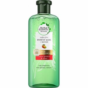 Herbal Essence Șampon pentru păr uscat și vopsit Potent Aloe + Mango (Color Protect & Shine Shampoo) 380 ml imagine
