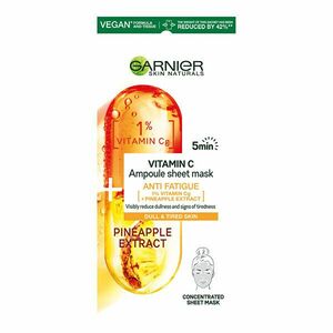 Garnier Forța fiolelor într-o mască textilă cu vitamina C și extract de ananasNaturals cutanate 15 g imagine
