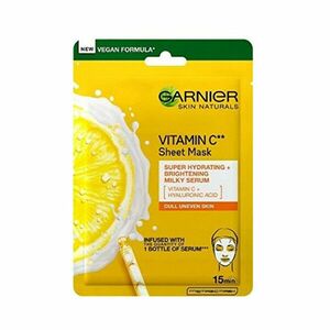 Garnier Mască textilă hidratantă pentru a iluminarea pielii cu vitamina C Naturals cutanate 28 g imagine