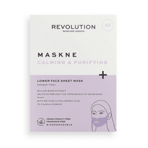 Revolution Skincare Mască calmanta Maskne Calming & Purifying (Lower Face Sheet Mask) 2 ks imagine