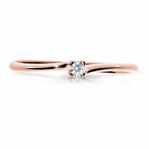 Cutie Diamonds Inel strălucitor din aur roz cu diamant DZ6733-2948-00-X-4 61 mm imagine