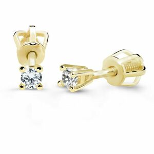 Cutie Diamonds CerceiMinimalisti din aur galben cu diamante DZ60129-30-00-X-1 imagine