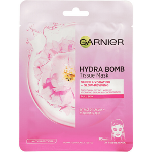 Garnier Mască textilă hidratantă pentru pielea strălucitoare SakuraNaturals cutanate Hydra Bomb (Tissue Mask) 28 g imagine
