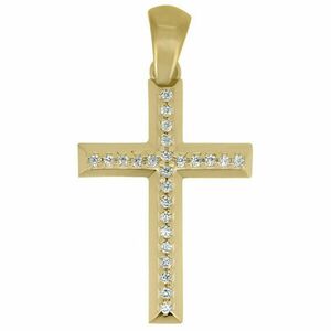 Brilio Pandantiv cruce din aur galben CRS177_AU_Y imagine