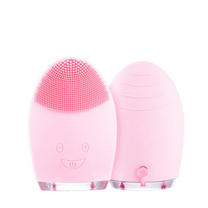 Palsar 7 Perie rotundă electrica de masaj (Facial Cleansing Massage Brush Silicone Rechargeable Brush) Tmavě růžový imagine