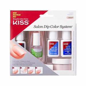 KISS Set pentru manichiură naturală Salon Dip (Color System Kit) imagine