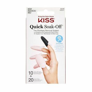KISS Dizolvant pentru unghii false (Soak Off Remover Caps) 20 buc. imagine