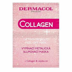 Dermacol Mască de peeling cu colagen Collagen Plus (Lifting Metallic Peel-Off Mask) 2 x 7, 5 ml imagine