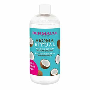 Dermacol Săpun lichid relaxant Aroma RitualNucă de cocos braziliană (Relaxing Liquid Soap)- reumplere 500 ml imagine